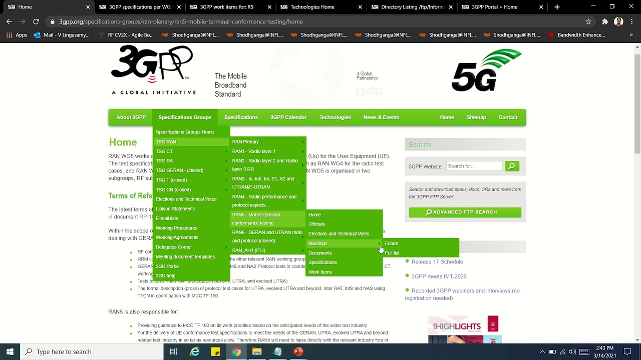 3GPP specification   a walkthrough