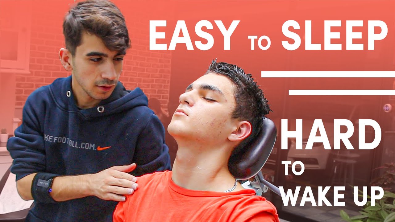 GREAT Massage Therapy By Young Barber (asmr head massage)