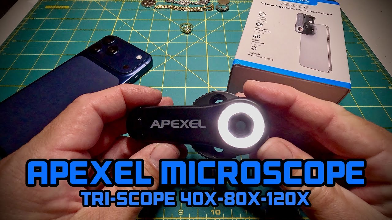 Телефонный микроскоп Apexel TriScope 40x-80x-120x