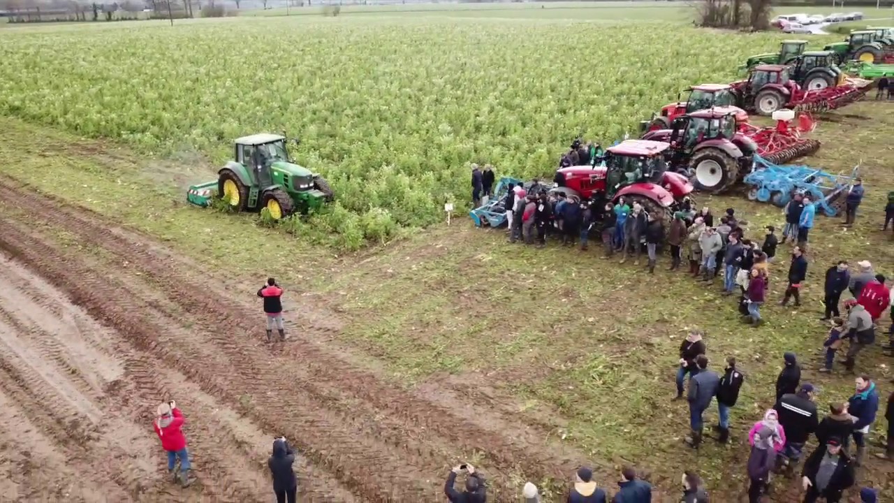 ☘️⚠️Démonstration de destruction de couverts végétaux🌿☘️