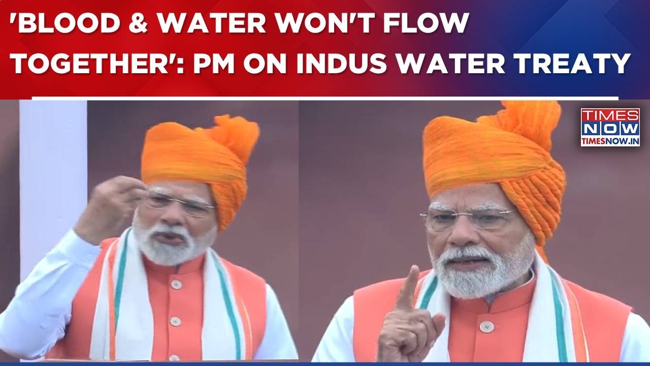 PM Modi On Independence Day: PM Modi's Big Statement On Indus Water Treaty, Says 'Blood & Water...'