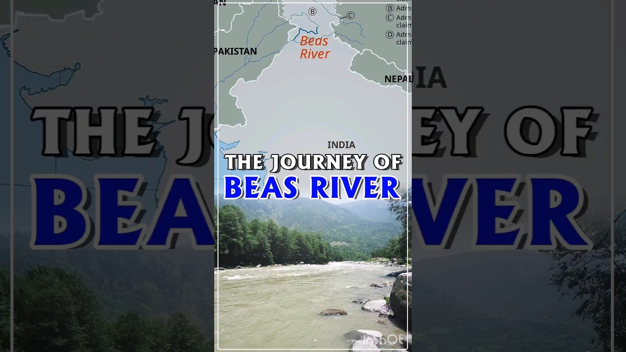 Beas River System - EXPLAINED #shorts #gkveda #indus #geography #staticgk #ssc #upsc #gkfacts #gk