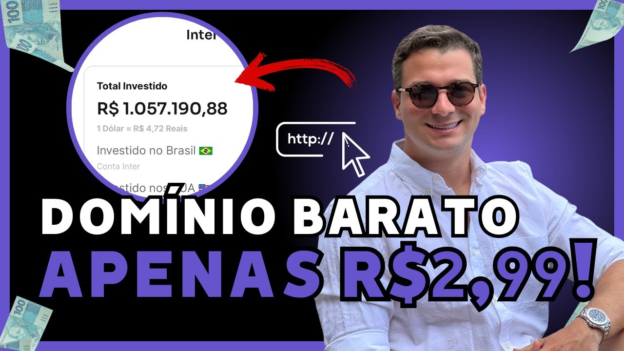 Como Comprar um Dom&iacute;nio Muito Barato APENAS 2,99 REAIS
