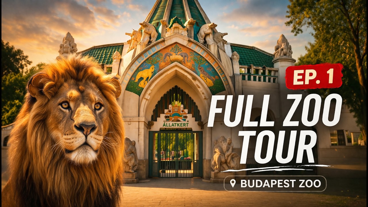🦍🐅🐆🐊 Приключение в зоопарке Будапешта: Откройте удивительных животных! | Часть 1