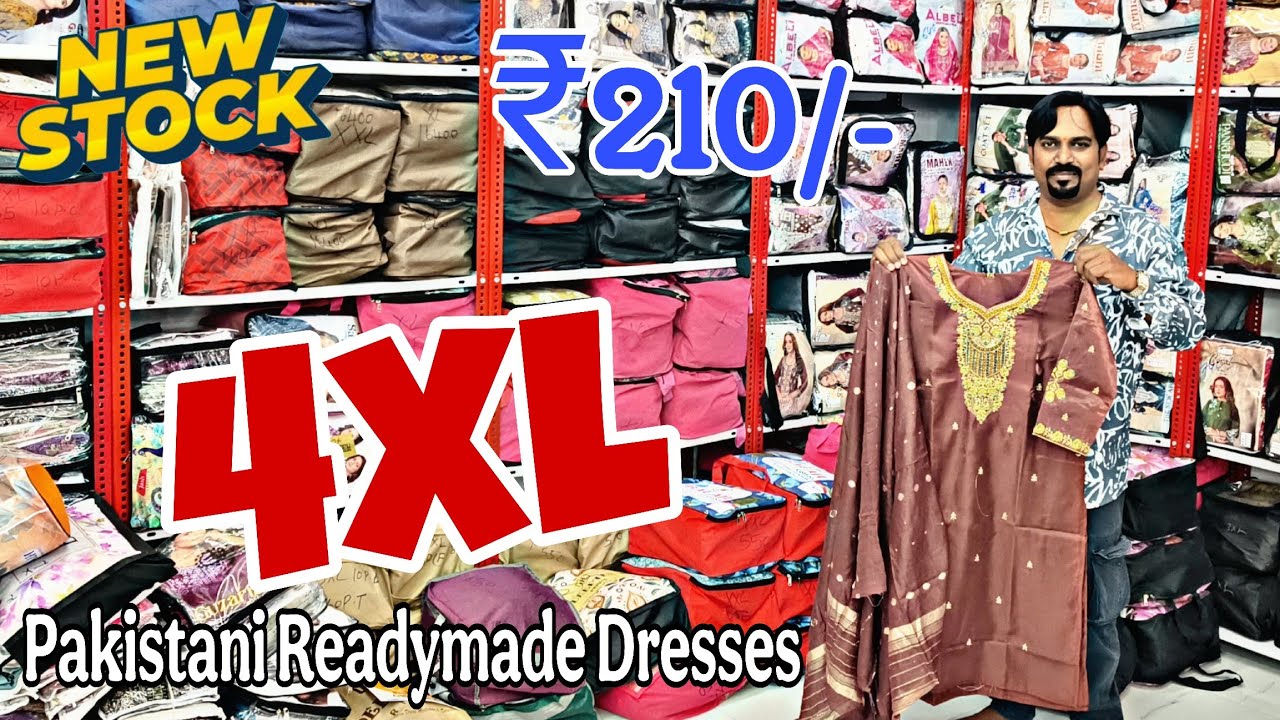 Hyderabad Wholesale EID SPECIAL Lucknowi Readymade Dresses ₹210/- Up To 4XL Size Avilable Order Now 