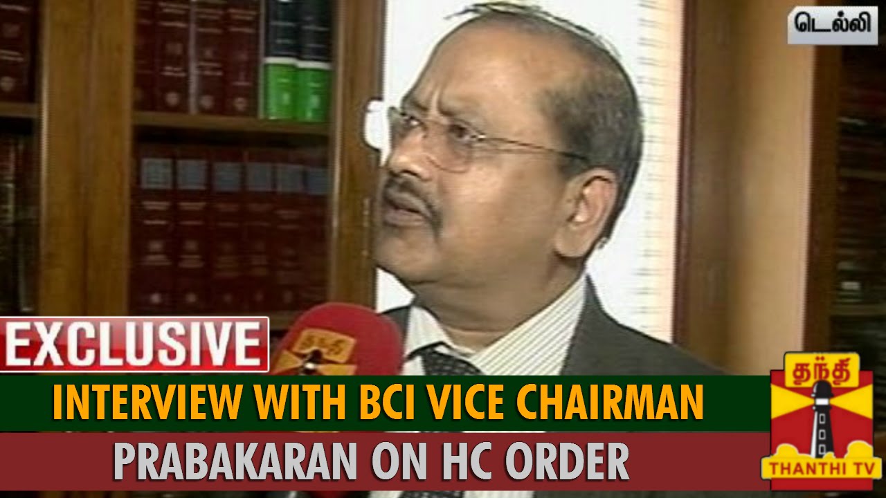 Exclusive Interview with BCI Vice Chairman Prabakaran on HC Order on Bar Council Election