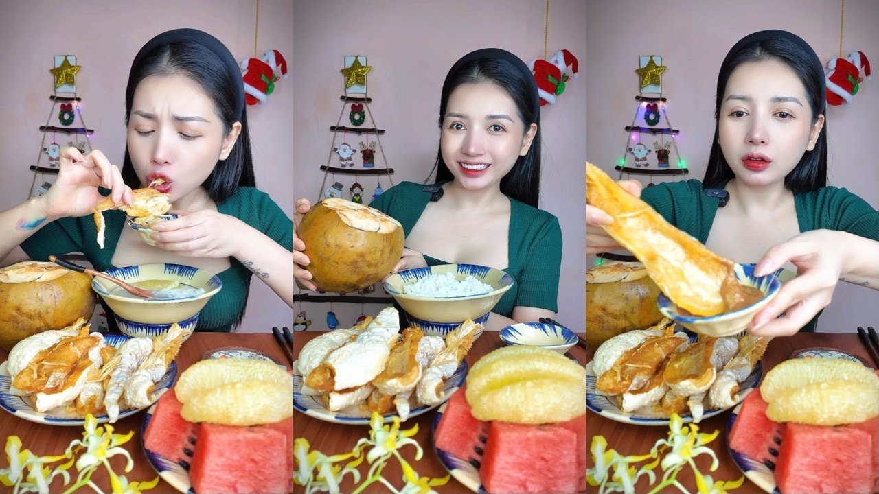 Lần Đầu Ăn Cơm Chan Nước Dừa Với Mỡ Ức Cá Dứa - Tuổi Thơ Với Món Bây Giờ Khó Kiếm | SALLY HẠNG