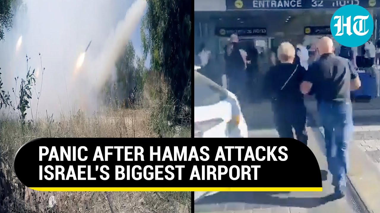 Hamas Attacks Israel's Biggest Airport In Tel Aviv; Iron Dome Intercepts Multiple Rockets | Details