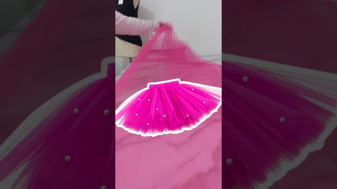 Realizando un hermoso tut&uacute; de ni&ntilde;a👑 #costura #tutu #diyni&ntilde;as #tutorialcostura #sewing #costuraamano