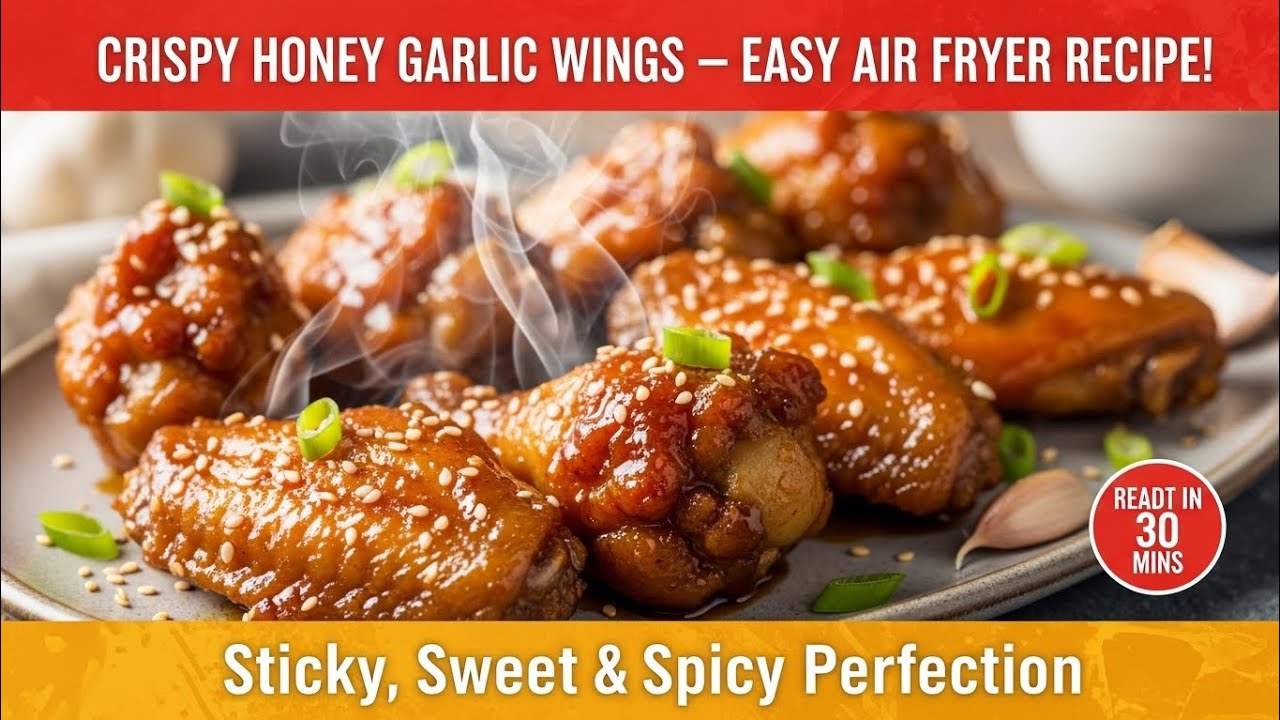 How to cook Crispy Honey Garlic Chicken Wings: Viral Air Fryer Recipe Taking Over USA Kitchens