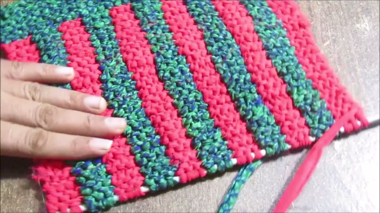 नयी डिज़ाइन का ये पायदान बिलकुल नए आसान तरीके से बनाएं Doormat | Paydan | Mat Banana | Yoga Mat