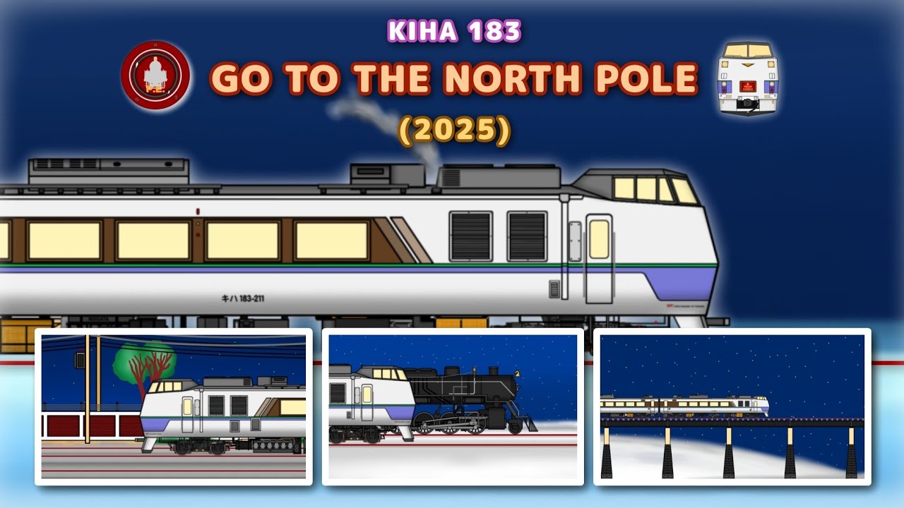 รถไฟไทย Polar express​ Kiha 183 (キハ183): Go to the North Pole [2025]