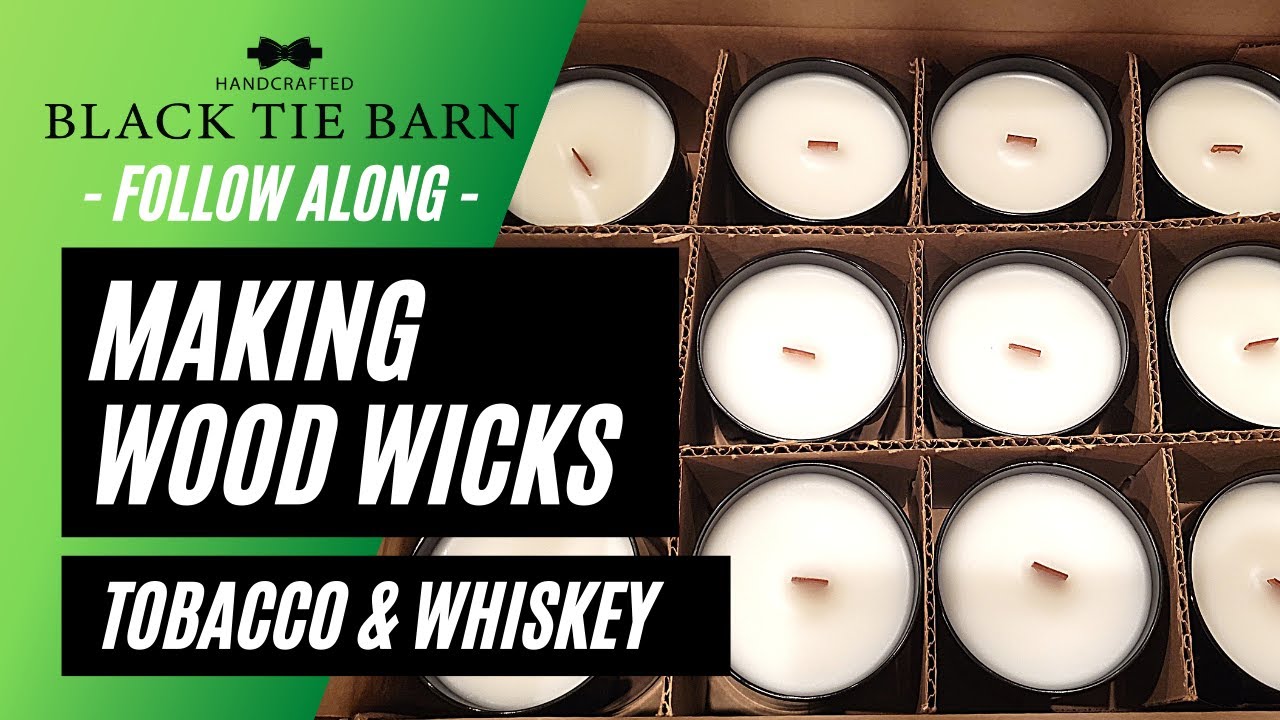Make Wood Wick Candles (Tobacco & Whiskey) | Follow Along Step by Step Woodwick Candle Making | VLOG