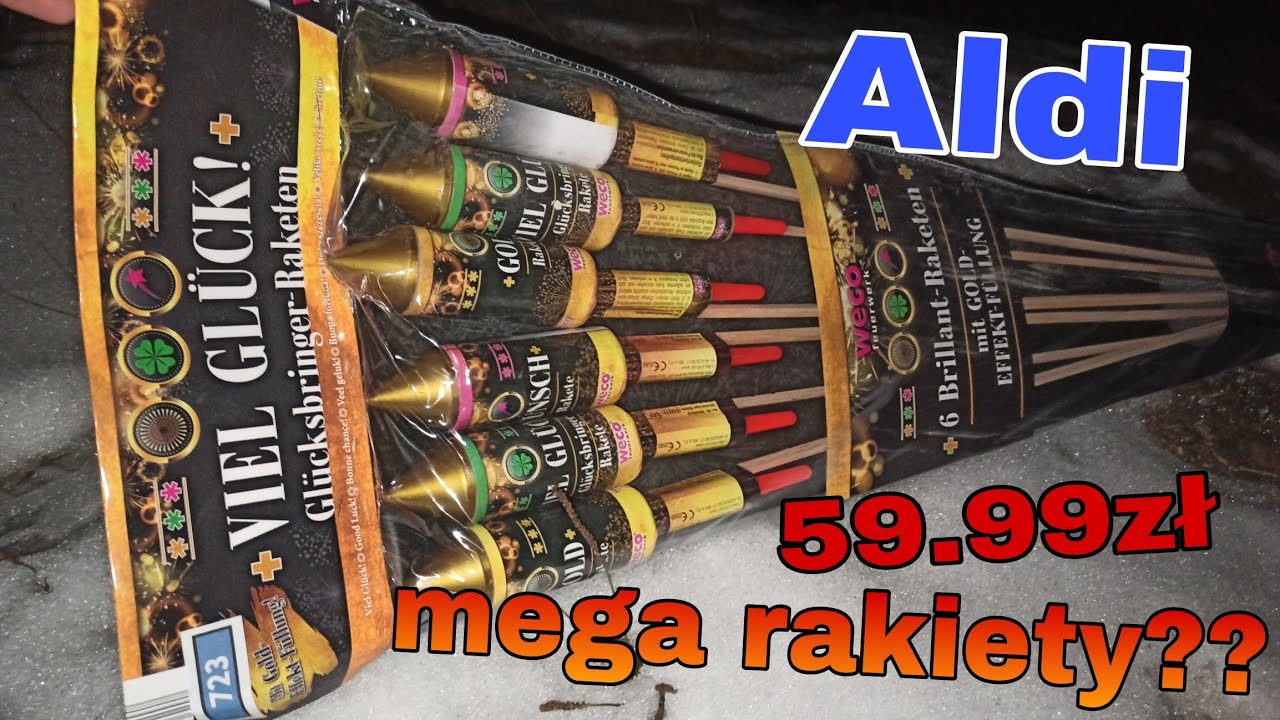 DUŻY ZESTAW RAKIET Z MARKETU ALDI - Test i recenzja 💥 Viel Gl&uuml;ck! od Weco za 60ZŁ - Niemieckie piro