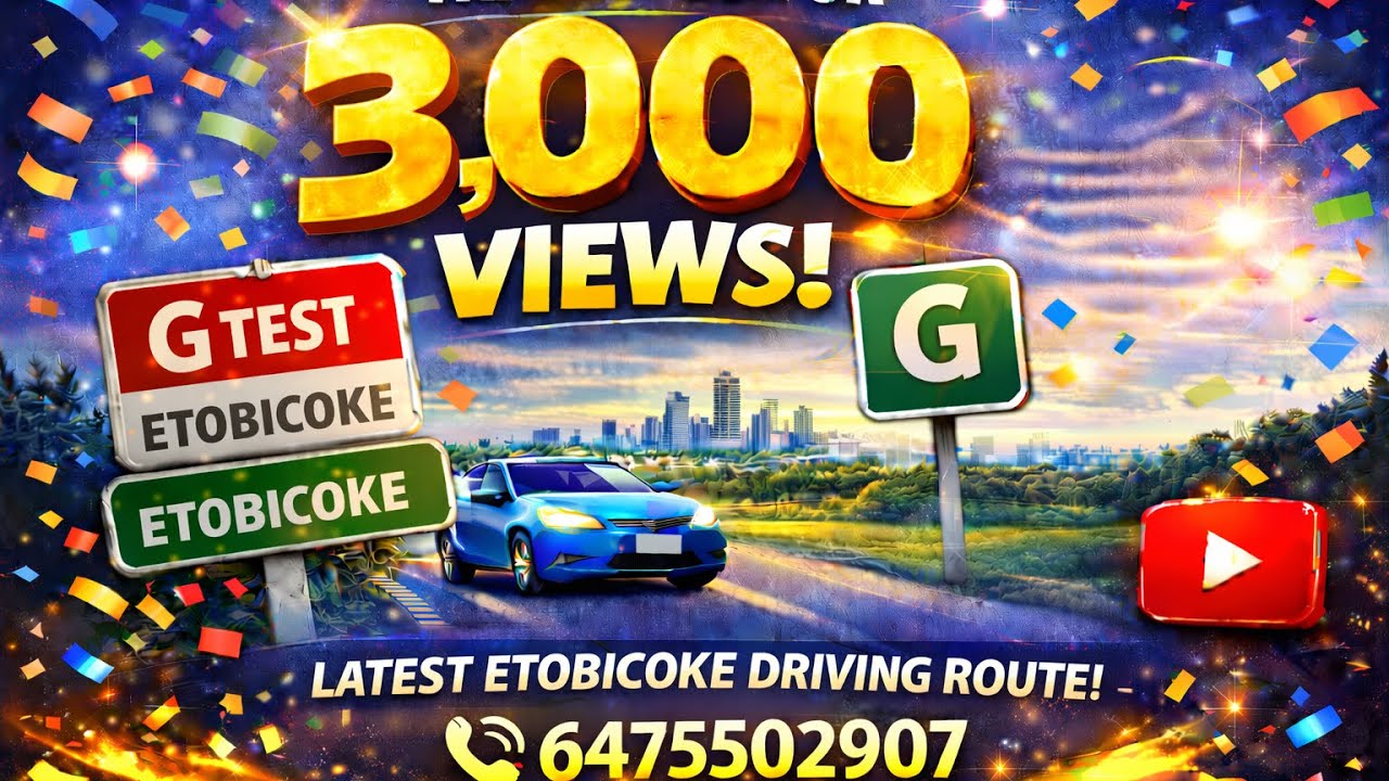 G test route at Etobicoke.follow this route to pass your test with first attempt.Godisgreat 🙏🏻