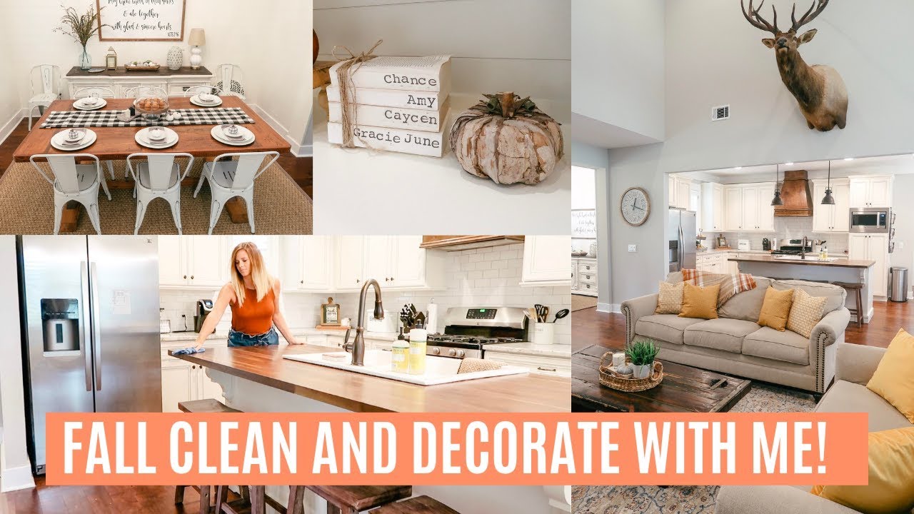 CLEAN AND DECORATE WITH ME 2019 // FALL HOUSE TOUR // FALL DECORATING IDEAS