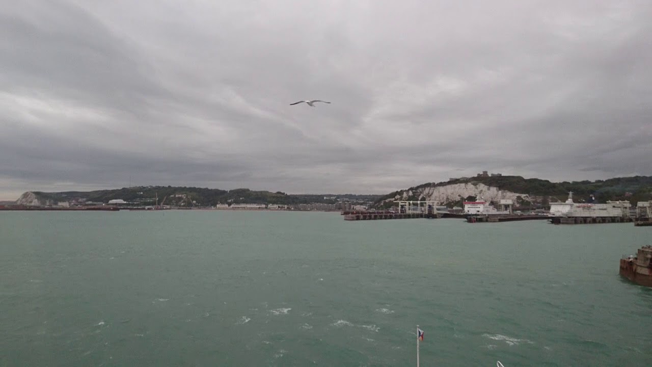 Coming Into Dover Port On Spirit Of France P&O Ferry