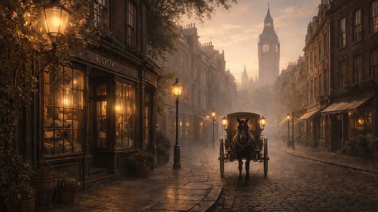 Victorian London Morning Soundscape | Dickens-Inspired Ambience (1 Hour)