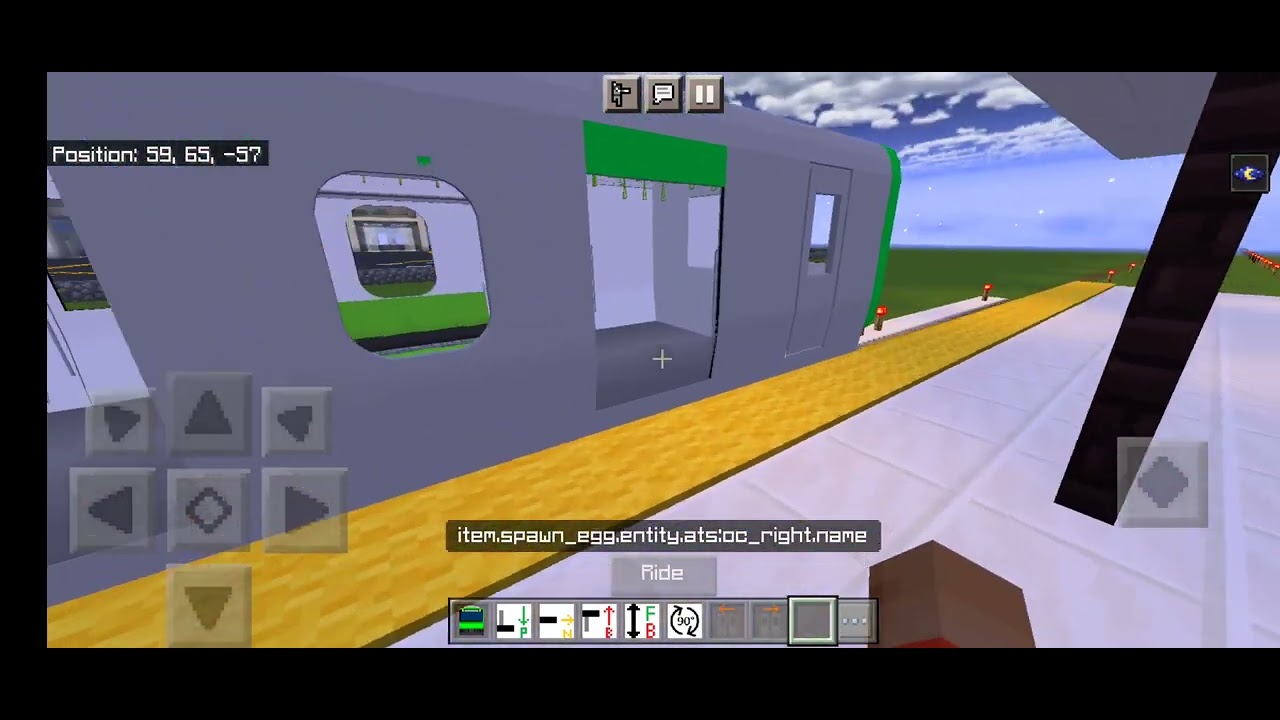 Minecraft metro train drive part 2