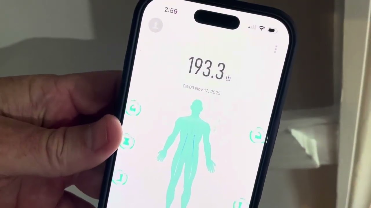 Умные весы RunStar для измерения веса и процента жира в организме, 8 электродов, высокоточная фик...