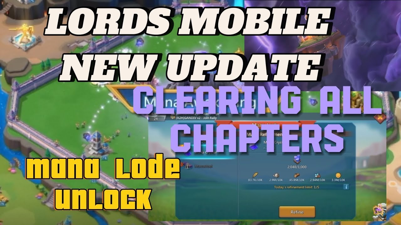 UNLOCK NEW POWER! Lords Mobile Mana Ore & Crystal Update Review