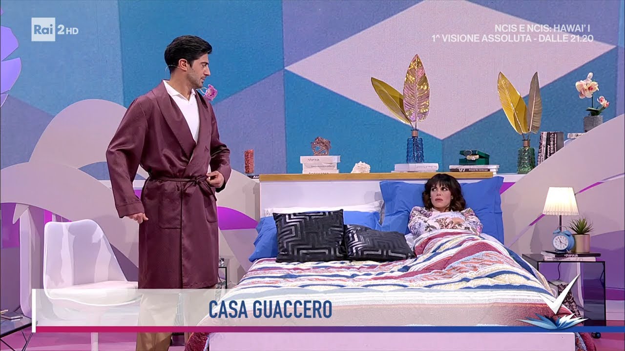 Bianca Guaccero e Gianpaolo Gambi - Casa Guaccero - Detto Fatto 25/02/2022