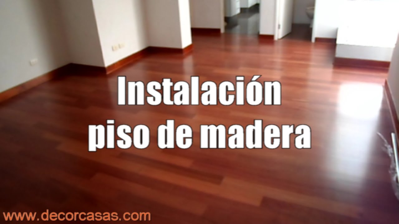 Como instalar piso de madera, instalacion de parquet, pegado de parquet