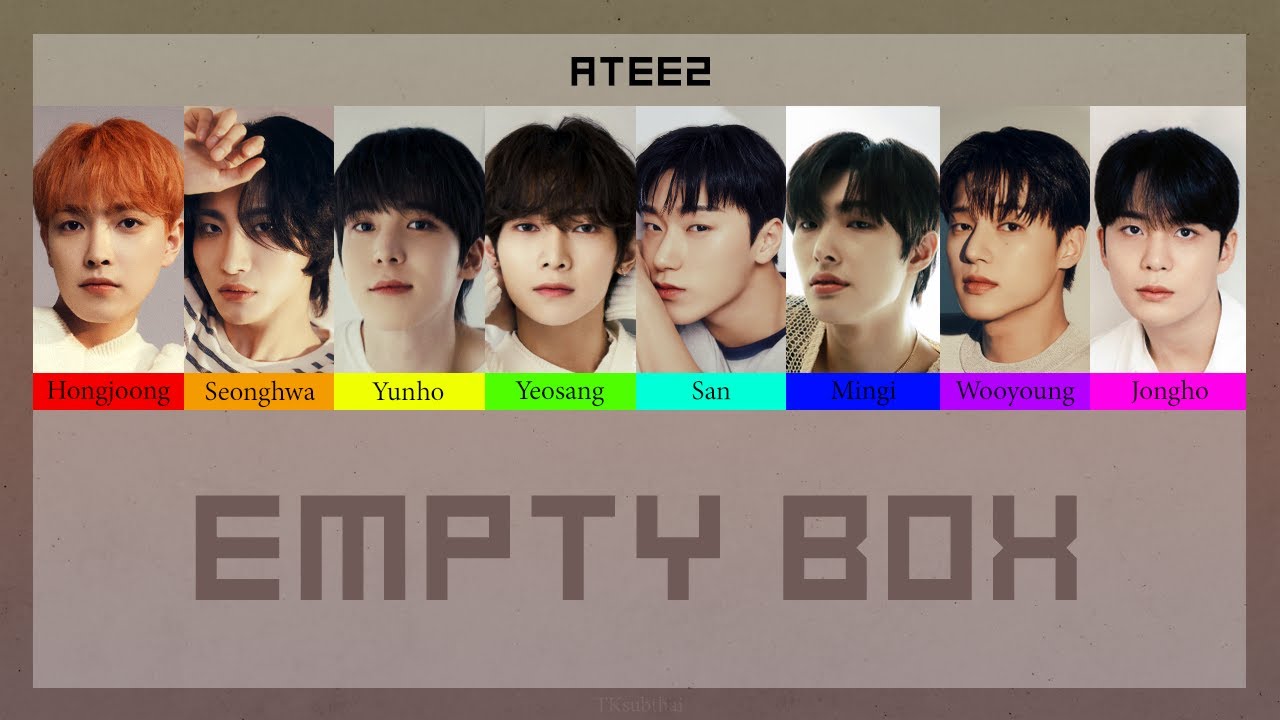 에이티즈 (ATEEZ) - Empty Box [Color Coded Thaisub]