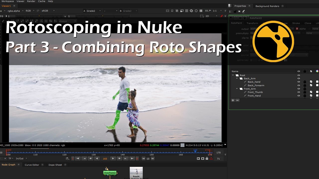 Rotoscoping in Nuke - Part 3 - Combining Alphas | Nuke Tutorial