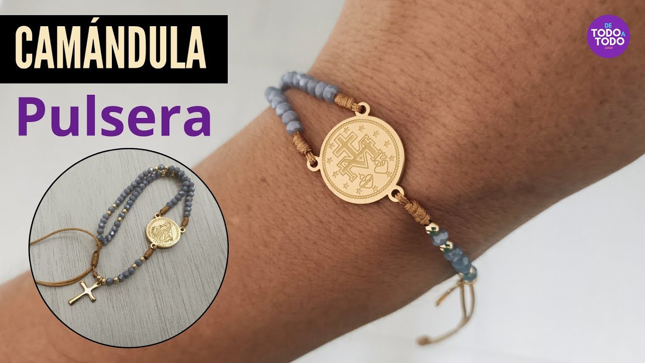 Cómo hacer una Pulsera CAMÁNDULA fácil o 📿Rosario pulsera. Easy Rosary bracelet. Paso a paso.