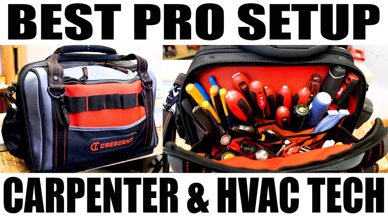 Inside A CARPENTER & HVAC PRO Tool Bag (BEST SETUP)