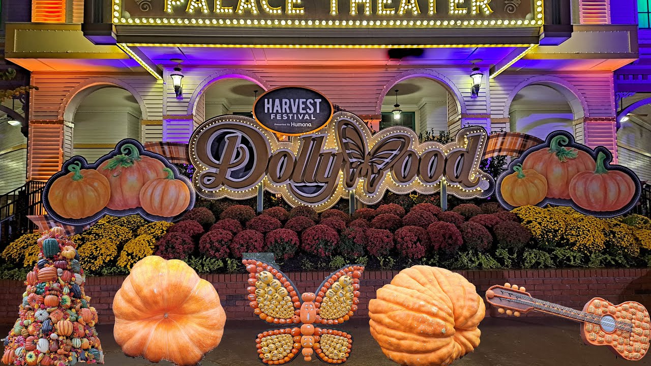 Dollywood Harvest Festival - (Fall Decorations & HUGE Pumpkins!!)