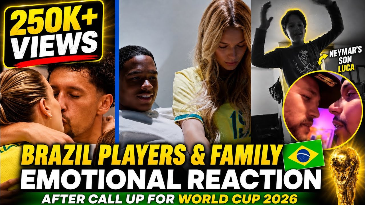 EMOTIONAL! Brazil Players & Their Families React To World Cup 2026 Call-Up