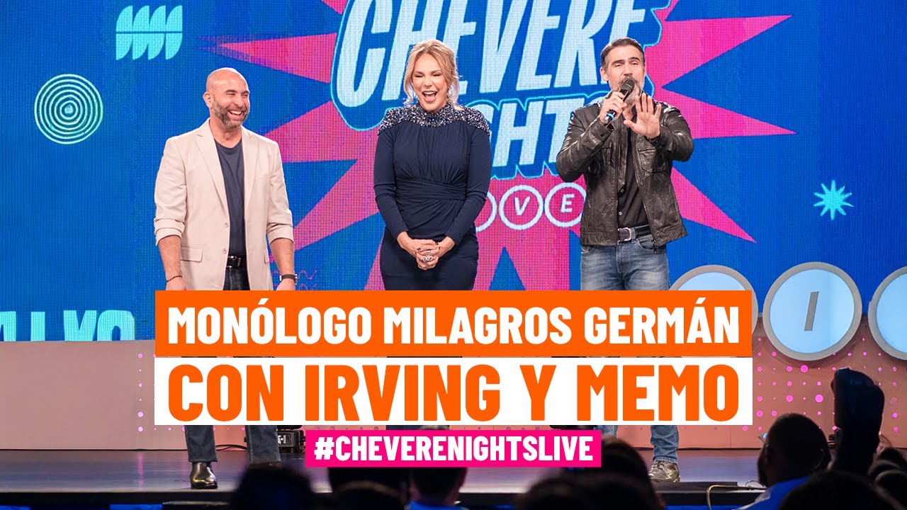 Irving Alberti y José Guillermo Cortines junto a La Diva: Milagros Germán | Chévere Nights Live