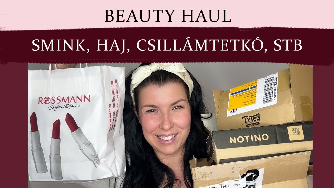 ROSSMANN, NOTINO HAUL és más // Smink, Haj, Csillámtetkó stb //