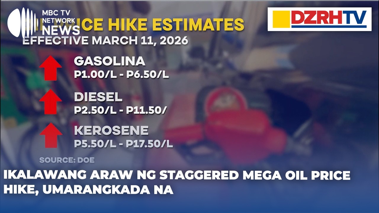 Ikalawang araw ng staggered mega oil price hike, umarangkada na