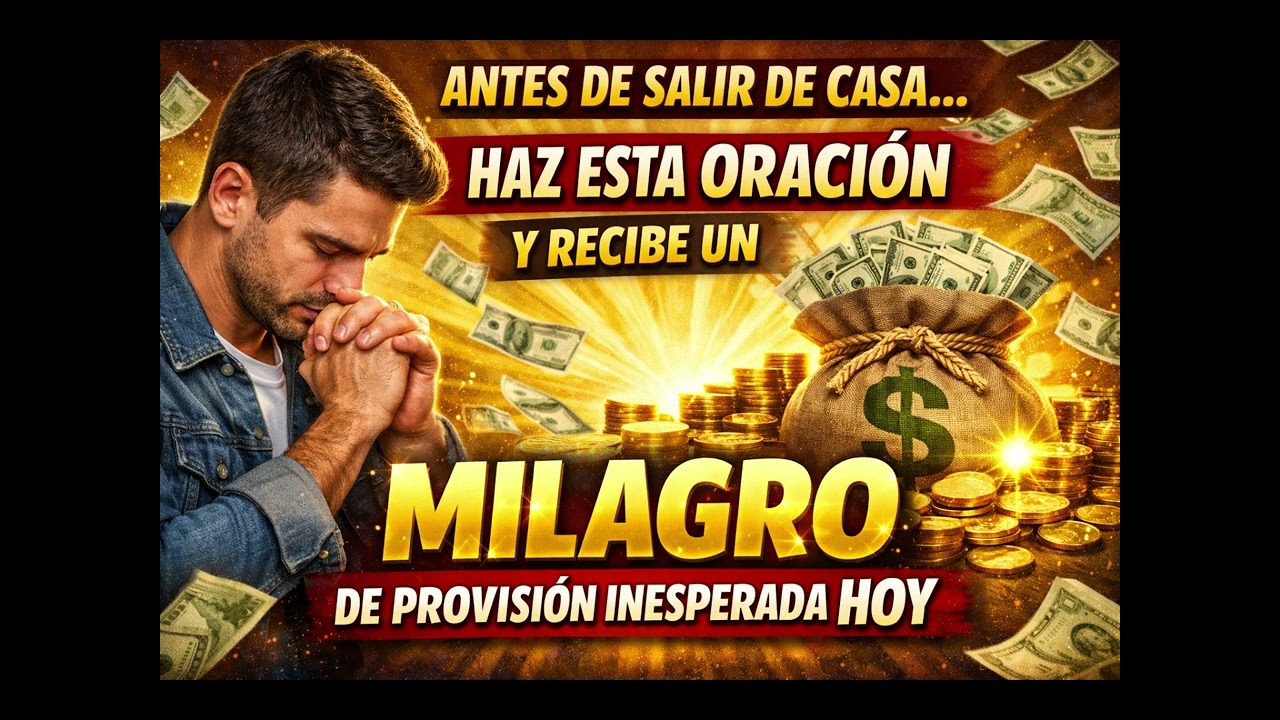 🙏HAZ ESTA ORACIÓN ANTES DE SALIR Y DIOS TE SORPRENDERÁ CON UN MILAGRO DE PROVISIÓN HOY 🙏