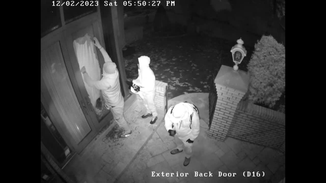 POLICE VIDEO: Surveillance video of high-end home break-ins