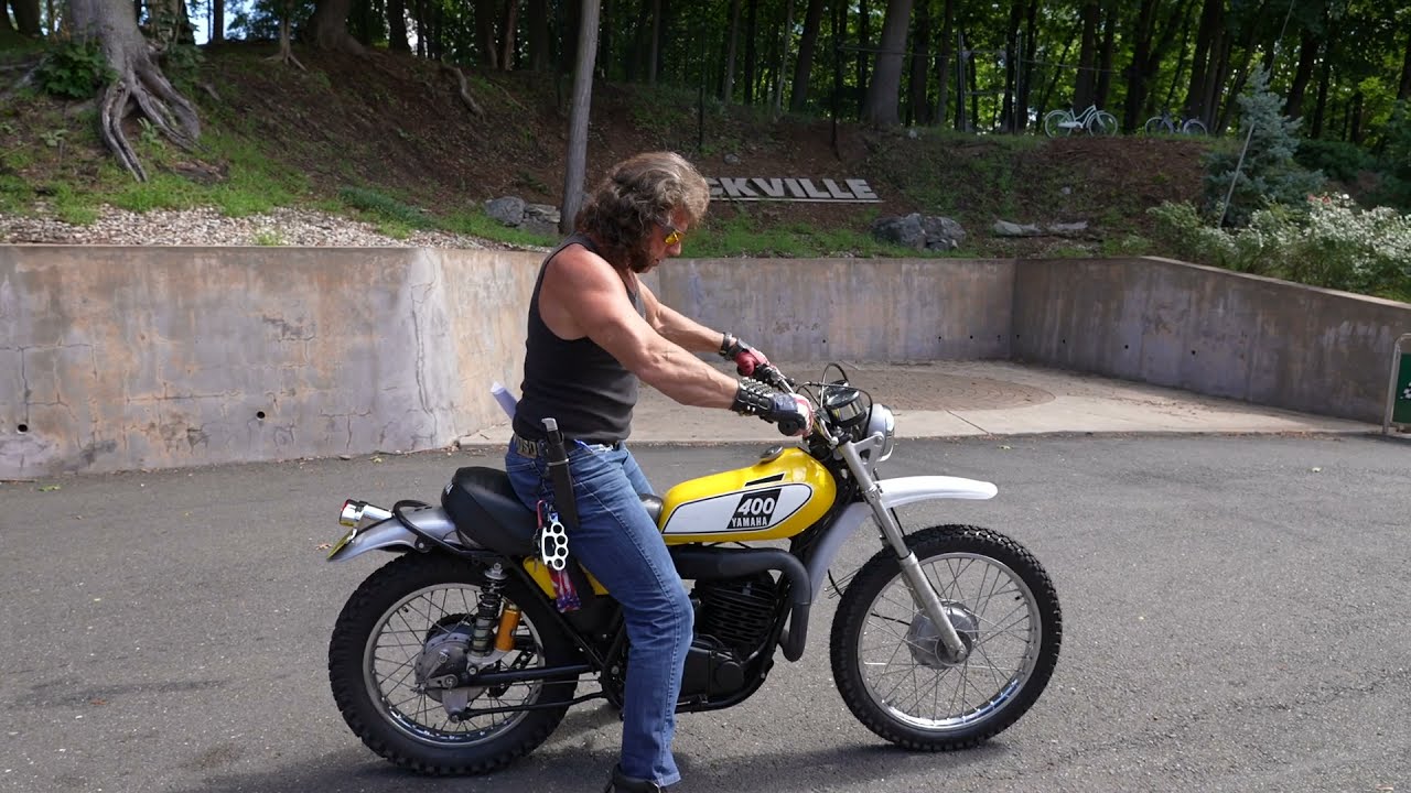 HEAVY D'S '75 YAMAHA DT400 TO 2 STROKE TAKEN TO THE MAX BY JEFF & THE MANIC MECHANIC