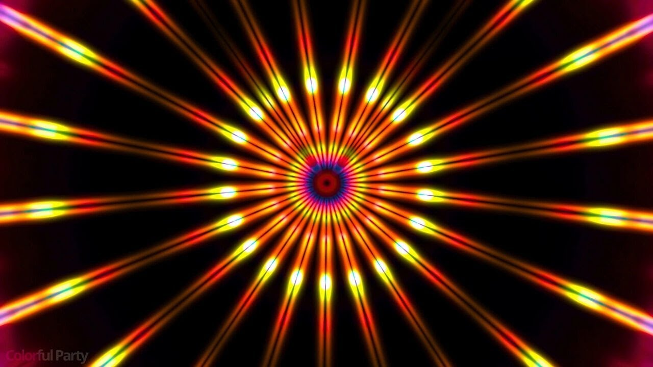 Flashing Colorful Party Lights Night Disco Strobe Background