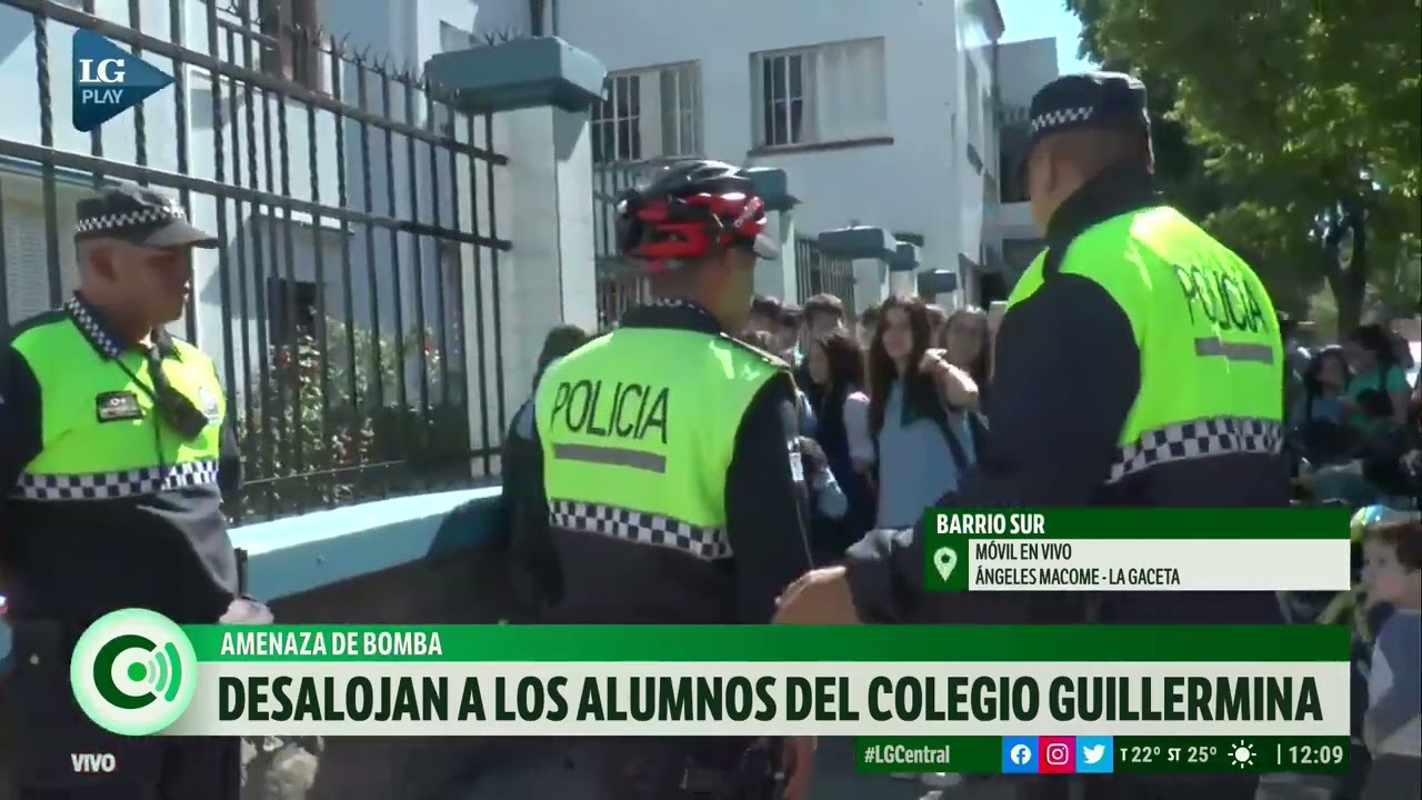 Amenaza de bomba en Colegio Guillermina: la policía de explosivos determinó que fue un falso aviso