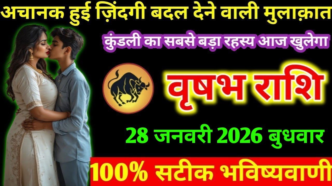 #वृषभ अचानक हुई ज़िंदगी बदल देने वाली मुलाक़ात कुंडली का सबसे बड़ा रहस्य आज खुलेगा वृषभ राशि