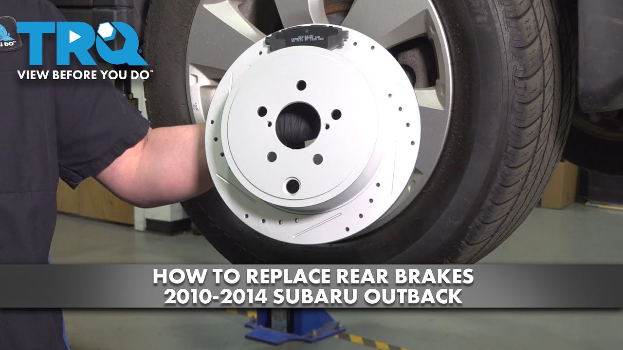 Как заменить задние тормоза на Subaru Outback 2010-2014