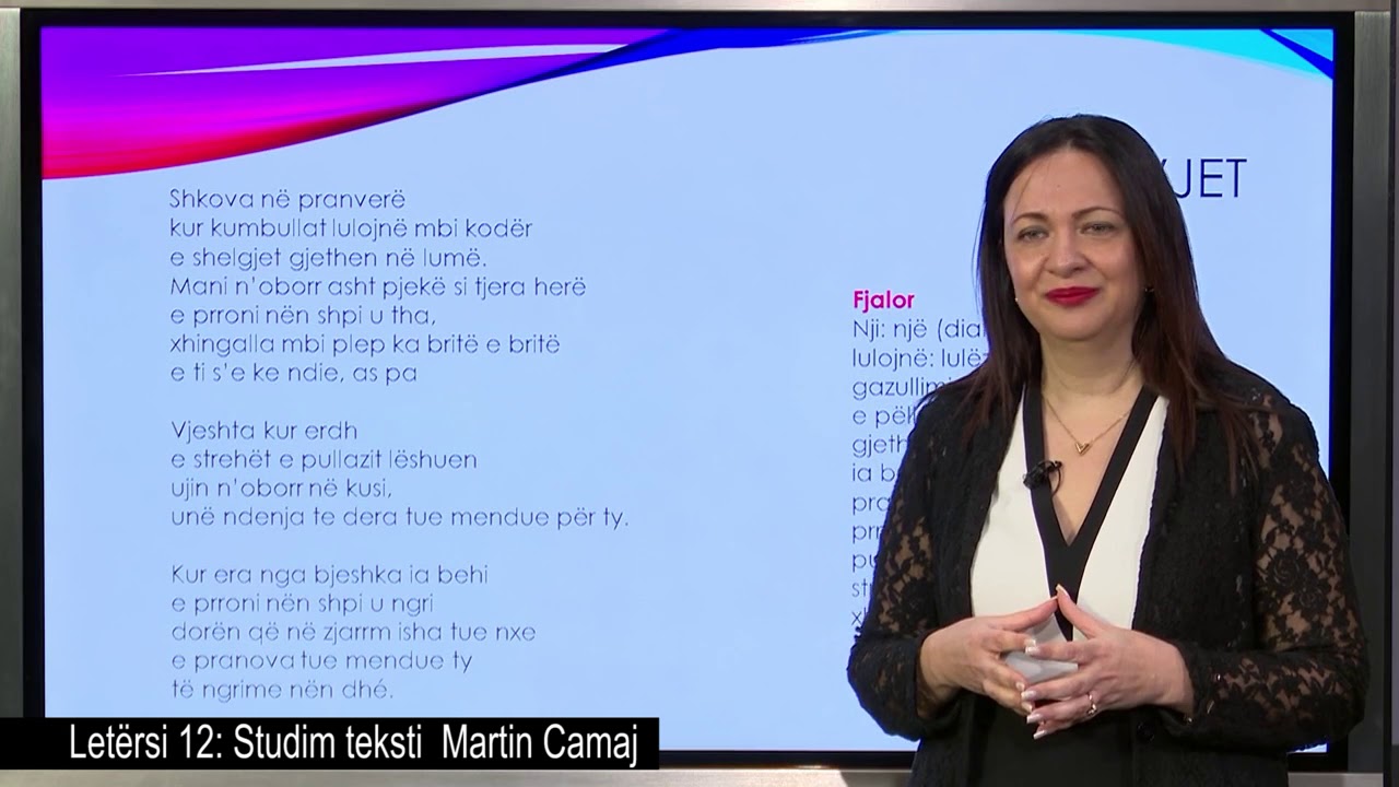 Gjuhë Shqipe dhe Letërsi 12 -  Studim teksti: 