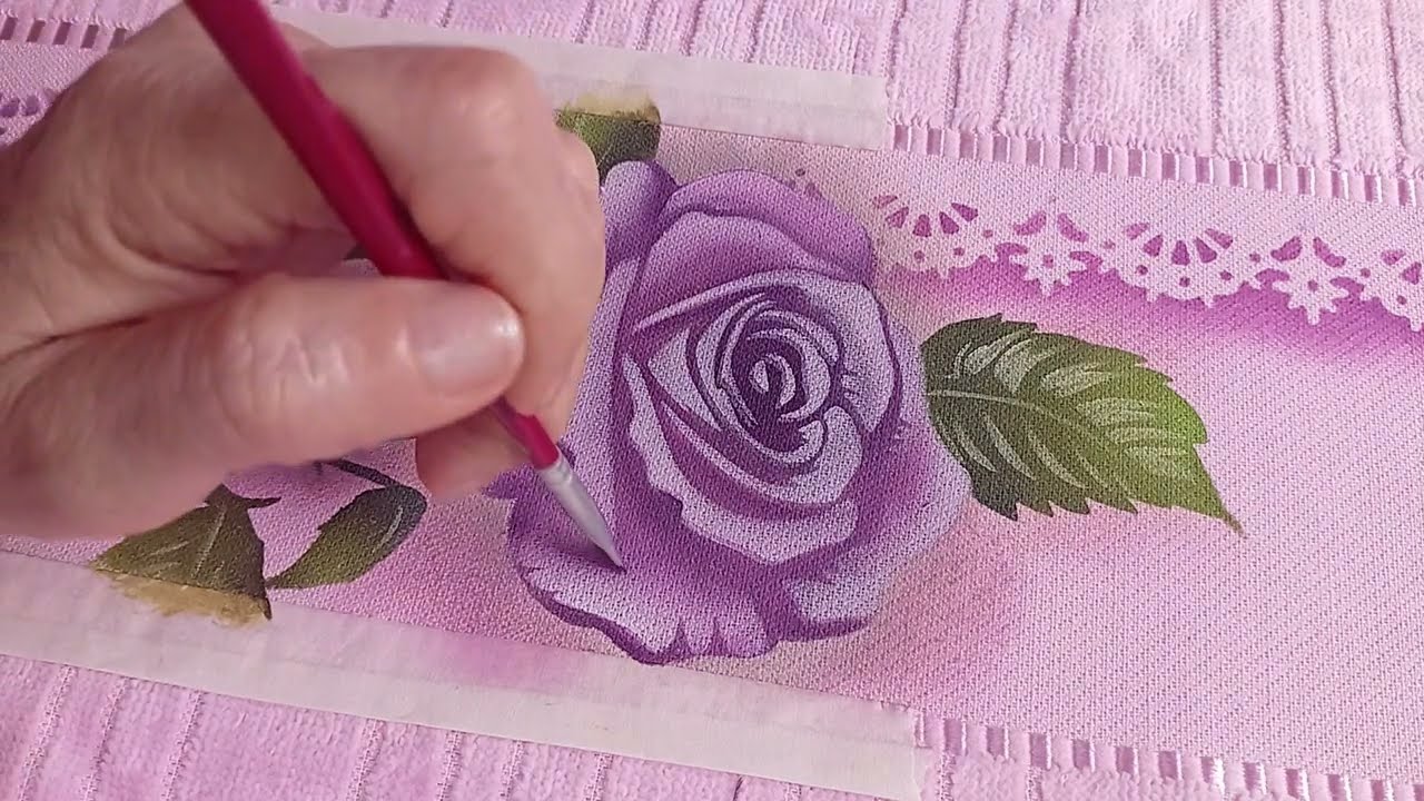 Rosa Perfeita com Stencil em Poucos Minutos!
