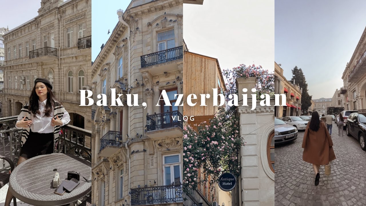 Baku Azerbaijan Vlog✨ How I Spend my Days Off as a Cabin Crew☁️ Travel  ✈️ Spring in Baku📍City Tour