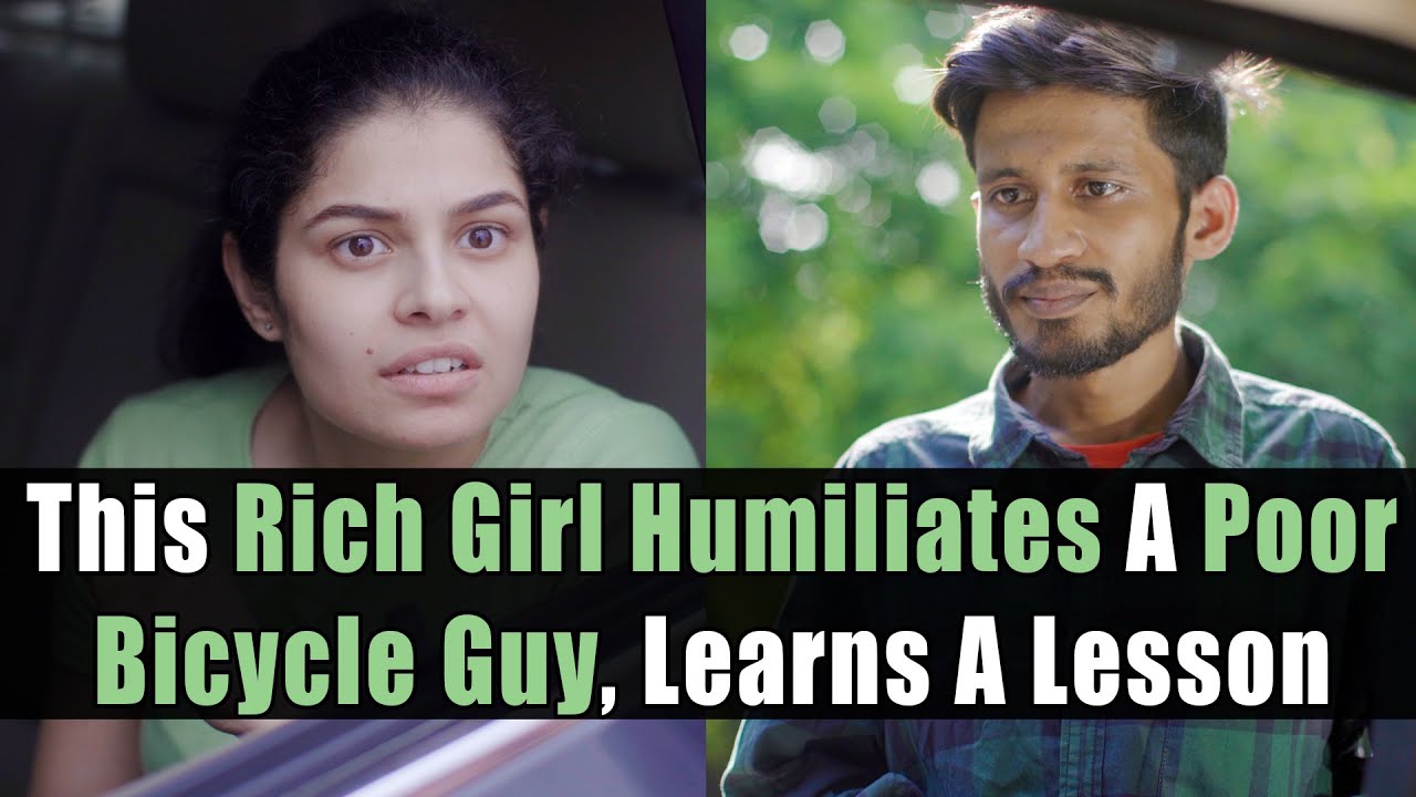 This Rich Girl Humiliates A Poor Bicycle Guy, Learns A Lesson | Nijo Jonson | Motivational Video