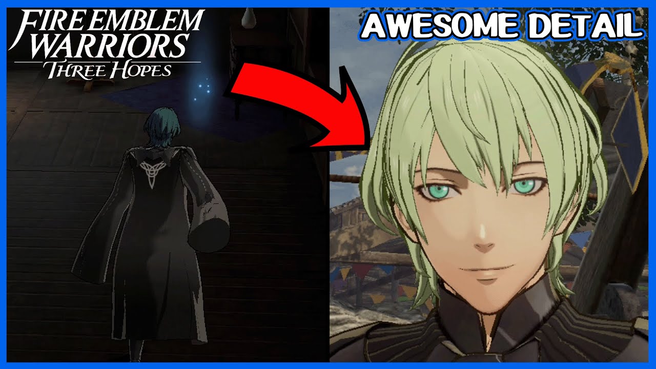 AWESOME Byleth Three Houses detail in Fire Emblem Warriors Three Hopes