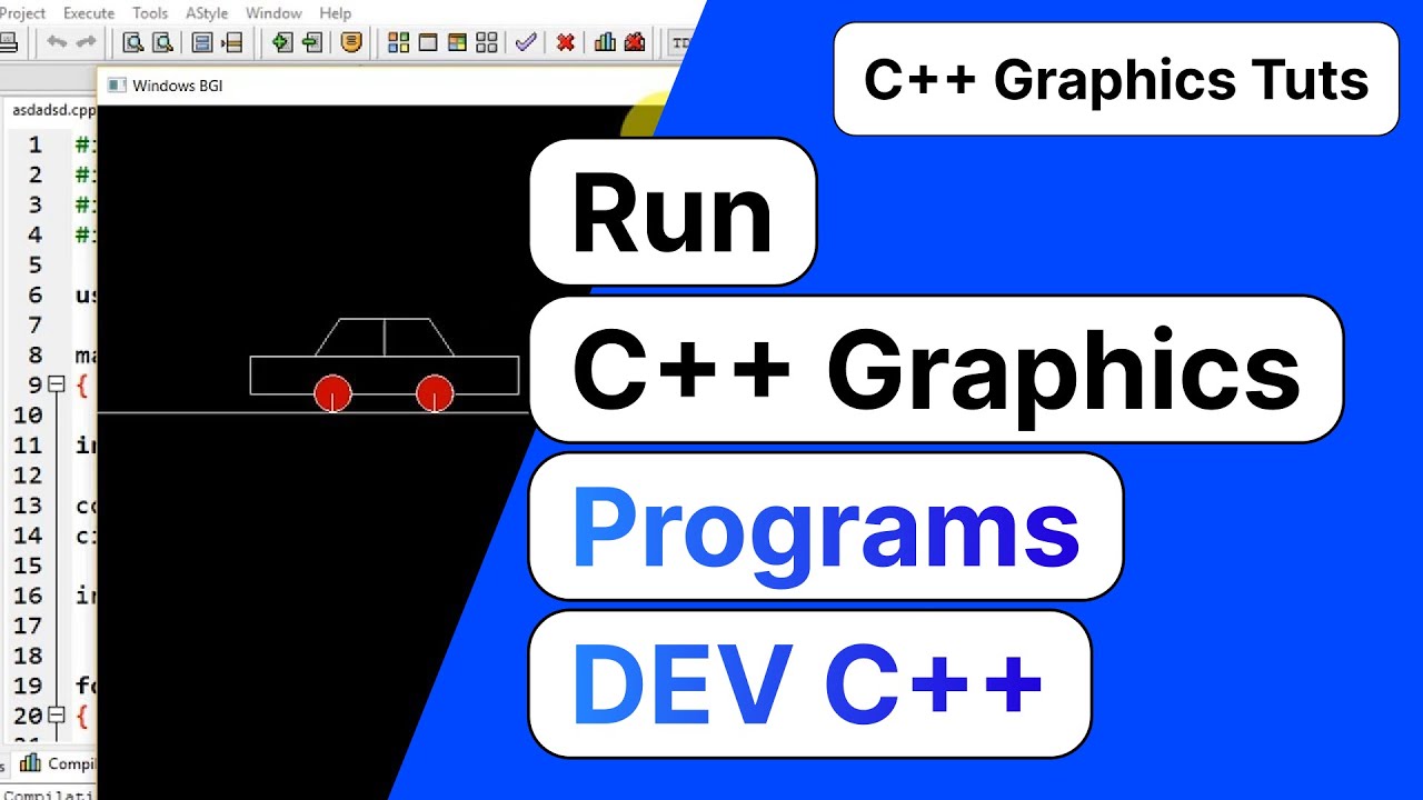Как запустить графическую программу в dev C++ | Графика в C++