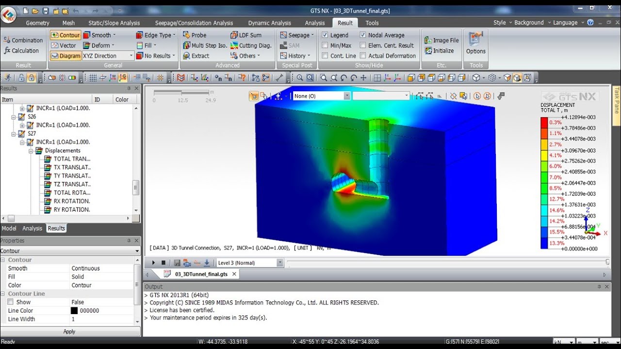 [GTS NX] Complete tutorial: 3D tunnel connection analysis
